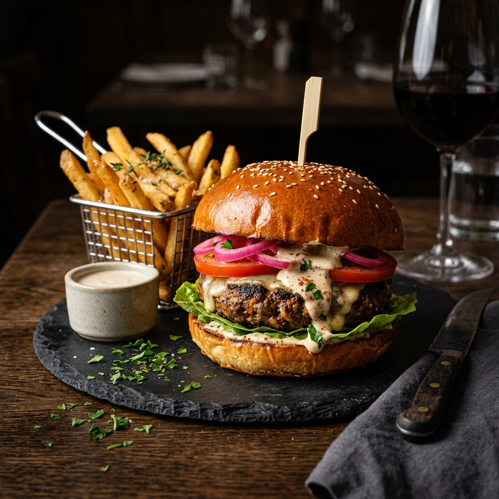 Kefta Burger + French Fries